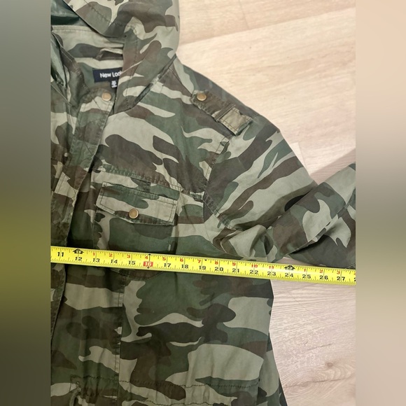 NEW LOOK Women’s 100% Cotton Green Camouflage Hooded Zip Up Jacket  Plus Size 3X - Picture 16 of 16